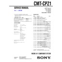 Sony CMT-CPZ1 Service Manual
