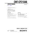 Sony CMT-CPZ1DAB Service Manual