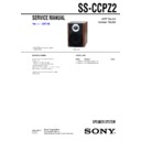 Sony CMT-CPZ2, SS-CCPZ2 Service Manual