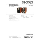 Sony CMT-CPZ3, SS-CCPZ3 Service Manual