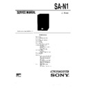 Sony CMT-D1, CMT-M1, CMT-T1, SA-N1 (serv.man2) Service Manual