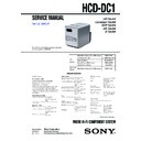 Sony CMT-DC1, HCD-DC1 Service Manual