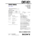 Sony CMT-DC1 Service Manual