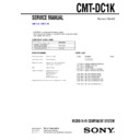 Sony CMT-DC1K Service Manual