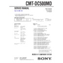Sony CMT-DC500MD Service Manual