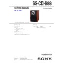 Sony CMT-DH888BT, SS-CDH888 Service Manual