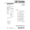 Sony CMT-DX400A Service Manual