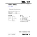 Sony CMT-E301 Service Manual