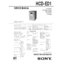 Sony CMT-ED1, HCD-ED1, HCD-ED1A Service Manual