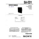 Sony CMT-ED1, SA-ED1 (serv.man2) Service Manual