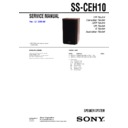 Sony CMT-EH10, SS-CEH10 Service Manual