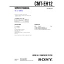 Sony CMT-EH12 Service Manual