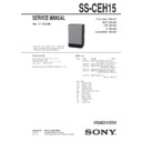 Sony CMT-EH15, CMT-EH25, SS-CEH15 Service Manual