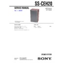 Sony CMT-EH20DAB, SS-CEH20 Service Manual