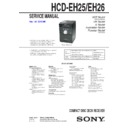 Sony CMT-EH25, CMT-EH26, HCD-EH25, HCD-EH26 Service Manual