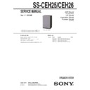 Sony CMT-EH25, CMT-EH26, SS-CEH25, SS-CEH26 Service Manual