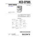 cmt-ep305, hcd-ep305 service manual