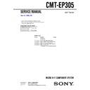 Sony CMT-EP305 Service Manual
