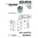 Sony CMT-EP313, HCD-EP313 Service Manual