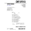 Sony CMT-EP313 Service Manual