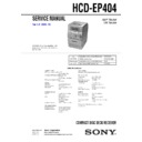 Sony CMT-EP404, HCD-EP404 Service Manual