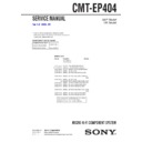 Sony CMT-EP404 Service Manual