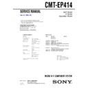 Sony CMT-EP414 Service Manual