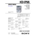 Sony CMT-EP505, HCD-EP505 Service Manual