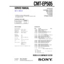 Sony CMT-EP505 Service Manual