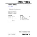 Sony CMT-EP50LIV Service Manual