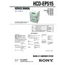Sony CMT-EP515, HCD-EP515 Service Manual