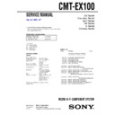 Sony CMT-EX100 Service Manual