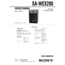 Sony CMT-EX200, SA-WEX200 Service Manual