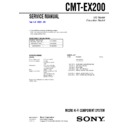 Sony CMT-EX200 Service Manual
