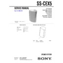 Sony CMT-EX5, SS-CEX5 Service Manual