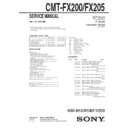 cmt-fx200, cmt-fx205 service manual