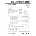 Sony CMT-G2BNIP, CMT-G2NIP Service Manual