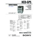 Sony CMT-GP5, HCD-GP5 Service Manual