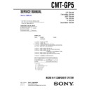 Sony CMT-GP5 Service Manual