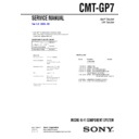Sony CMT-GP7 Service Manual