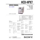 Sony CMT-HPX7, HCD-HPX7 Service Manual