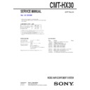 Sony CMT-HX30 Service Manual