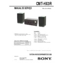 Sony CMT-HX3R Service Manual