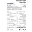 Sony CMT-HX50BTR, CMT-HX70BTR, CMT-HX80R, CMT-HX90BTR Service Manual