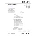 Sony CMT-L1 Service Manual