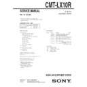 Sony CMT-LX10R Service Manual