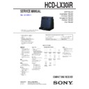 Sony CMT-LX30IR, HCD-LX30IR Service Manual