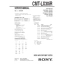 Sony CMT-LX30IR Service Manual