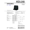 Sony CMT-LX40I, HCD-LX40I Service Manual