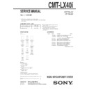 Sony CMT-LX40I Service Manual